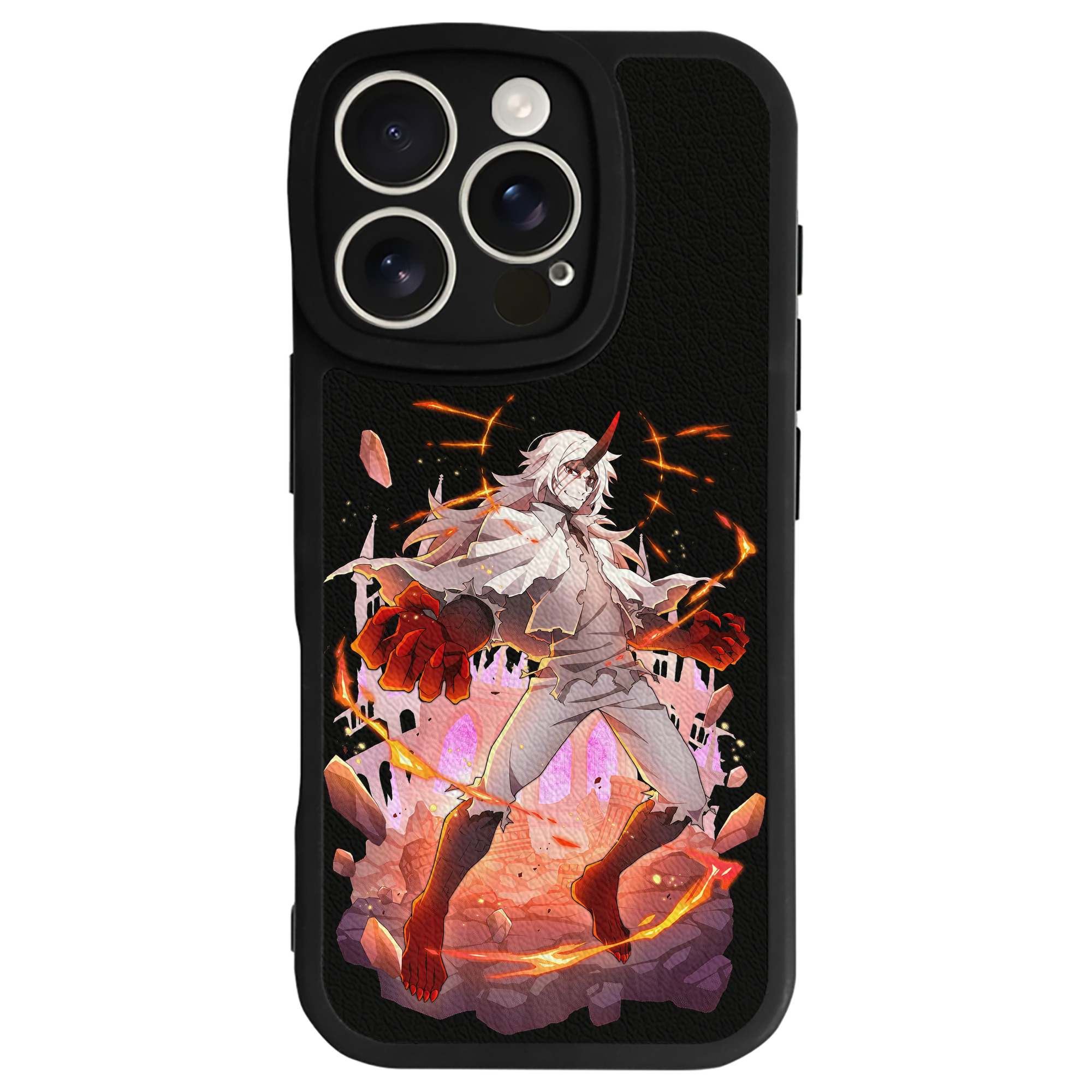 （画像用） 文豪ストレイドッグス Bungo Stray Dogs 【iPhone 16シリーズ対応】シリコンスマホケース（レザー調） 材質：シリコン